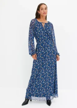 Robe longue en mesh