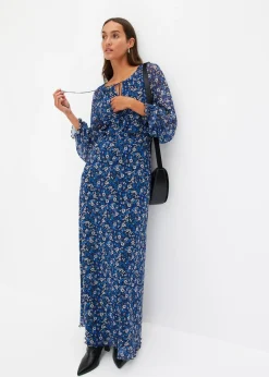 Robe longue en mesh