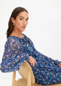 Robe longue en mesh