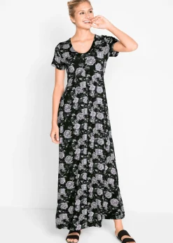 Robe longue et fluide en viscose extensible