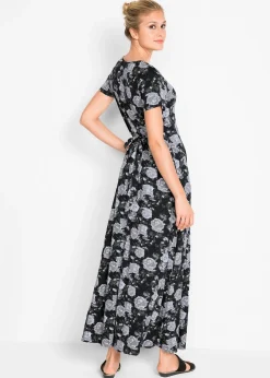 Robe longue et fluide en viscose extensible