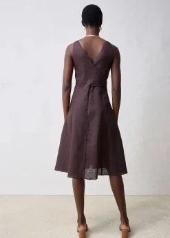 Robe midi 100% lin