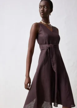 Robe midi 100% lin