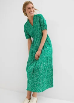 Robe midi ample, 100% coton