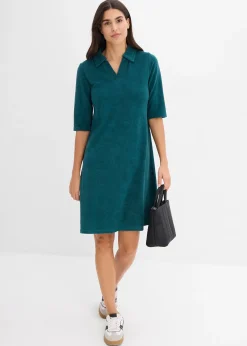 Robe midi avec col polo