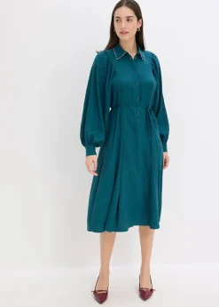 Robe midi avec perles
