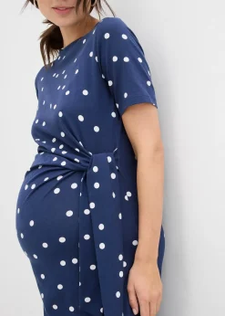 Robe midi de grossesse en jersey coton