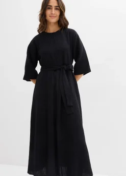 Robe midi en coton doux