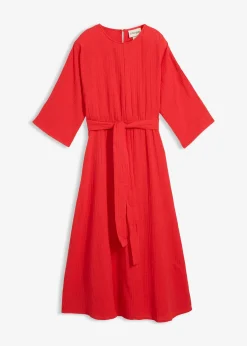 Robe midi en coton doux