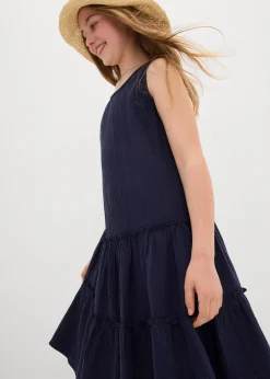 Robe midi en gaze de coton légère
