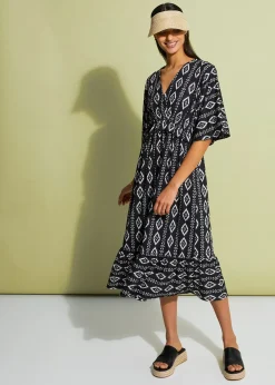 Robe midi en jersey