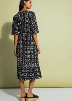 Robe midi en jersey