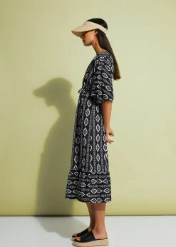 Robe midi en jersey