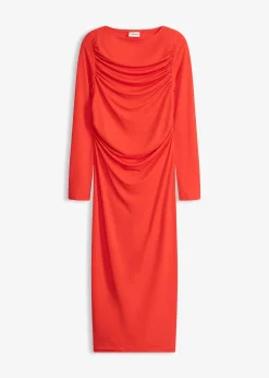 Robe midi en jersey