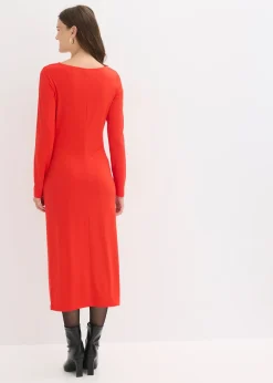 Robe midi en jersey