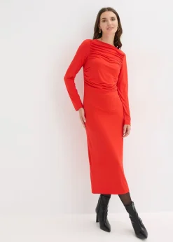 Robe midi en jersey