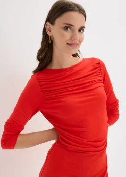 Robe midi en jersey