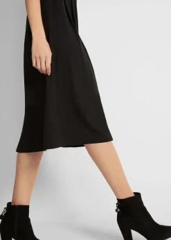 Robe midi en jersey coton