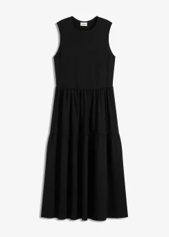 Robe midi en jersey texturé avec découpe dos