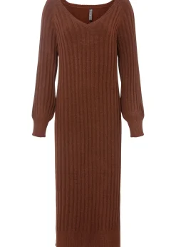 Robe midi en maille