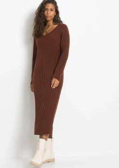 Robe midi en maille