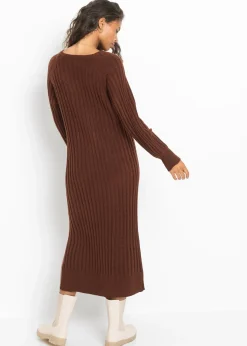 Robe midi en maille
