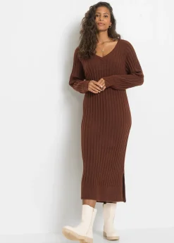 Robe midi en maille