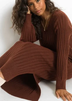Robe midi en maille