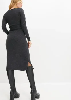 Robe midi en maille