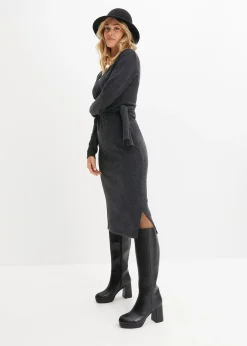 Robe midi en maille