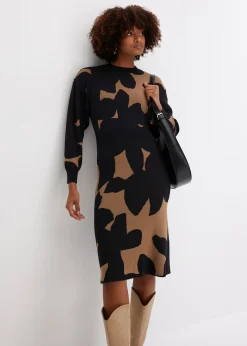 Robe midi en maille