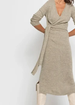 Robe midi en maille
