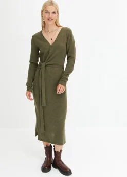 Robe midi en maille