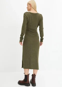 Robe midi en maille