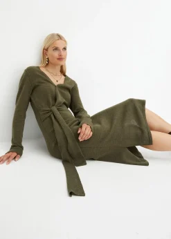 Robe midi en maille