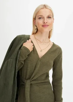 Robe midi en maille