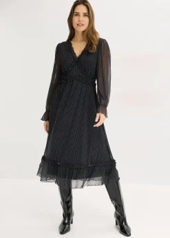 Robe midi en mesh
