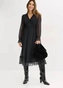 Robe midi en mesh