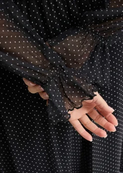 Robe midi en mesh