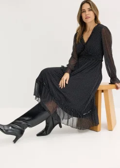 Robe midi en mesh