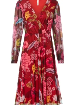 Robe midi en mesh