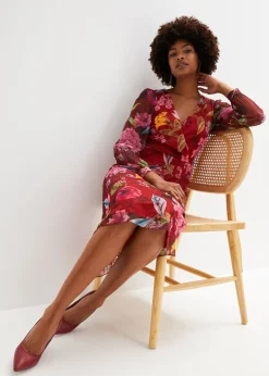 Robe midi en mesh