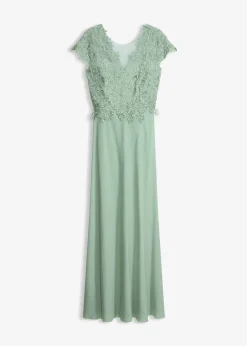 Robe midi en tulle délicat avec dentelle