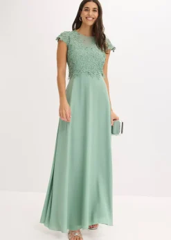 Robe midi en tulle délicat avec dentelle