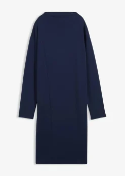Robe midi en viscose mélangée