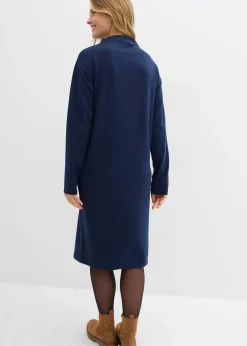 Robe midi en viscose mélangée