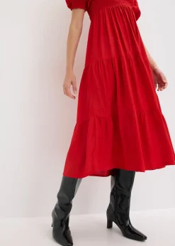 Robe midi imprimée
