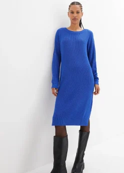 Robe oversize en maille côtelée