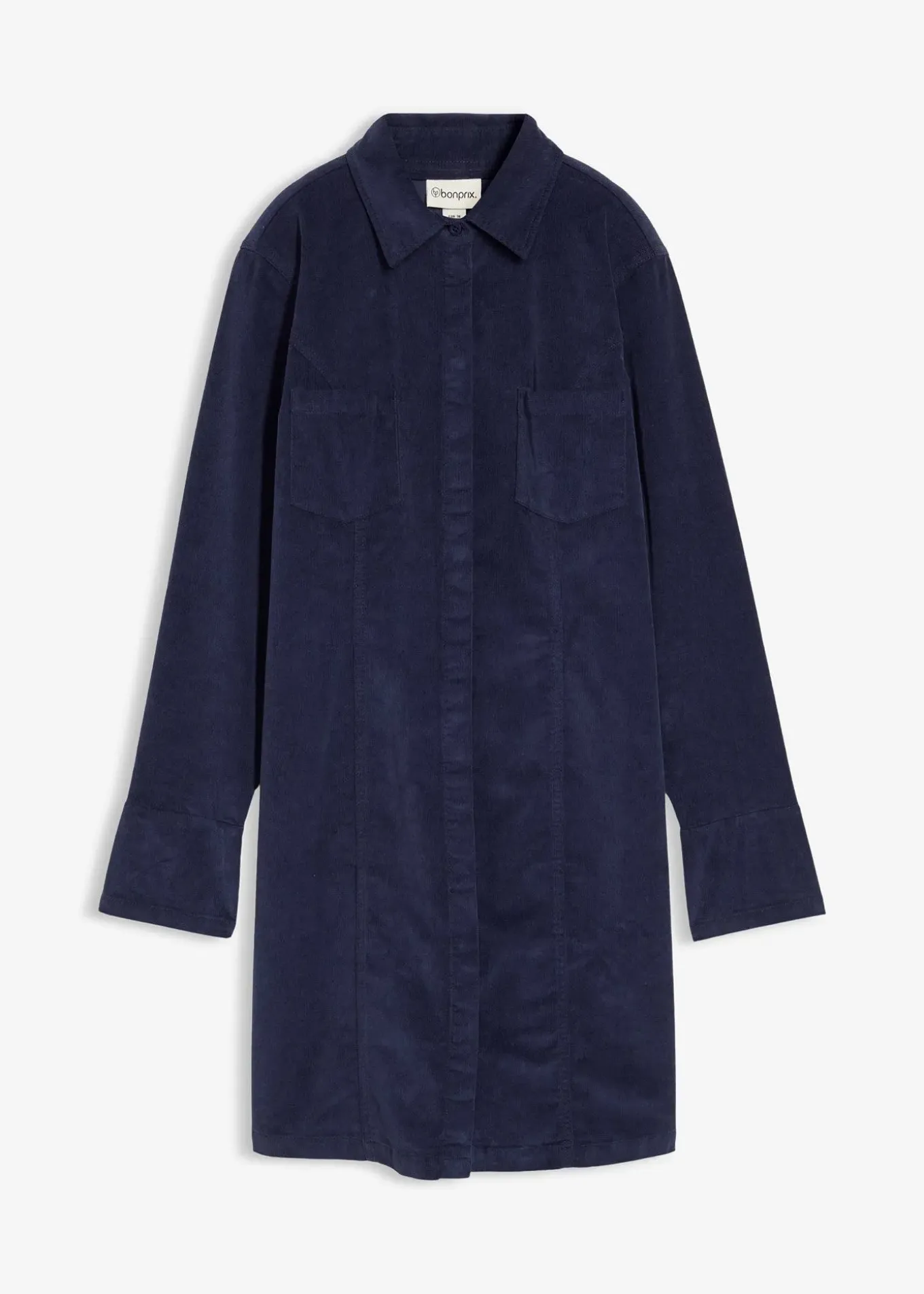 Robe près du corps en velours côtelé