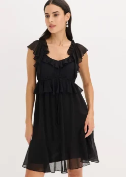 Robe trapèze en crêpe